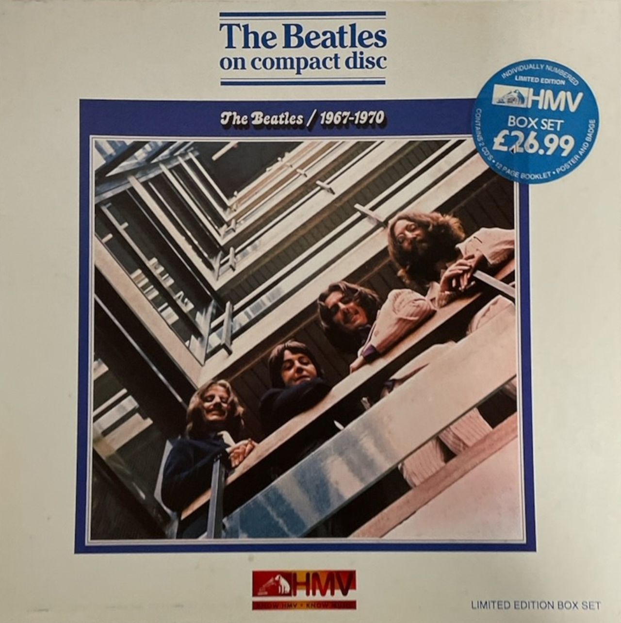 The Beatles 1967-1970 [Blue Album] - Stickered Box - EX UK