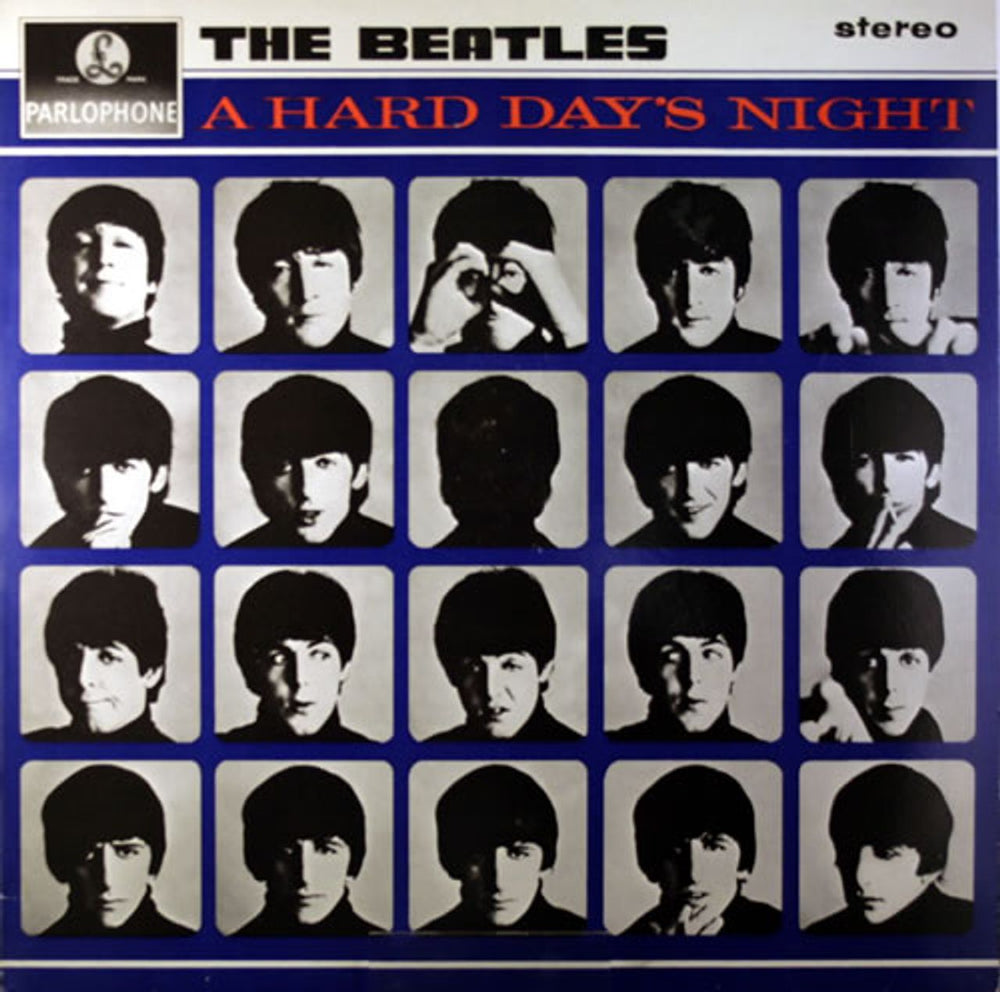 The Beatles A Hard Day's Night - DMM UK vinyl LP album (LP record) PCS3058