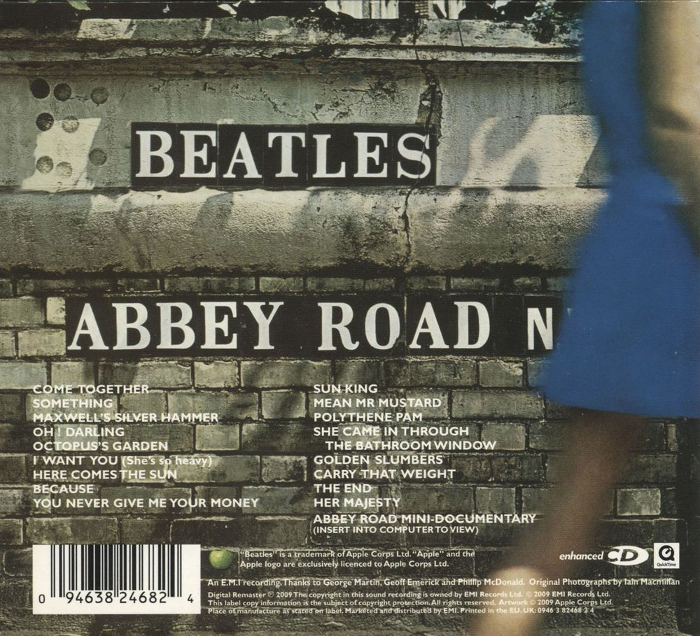 The Beatles Abbey Road UK CD album (CDLP) 094638246824