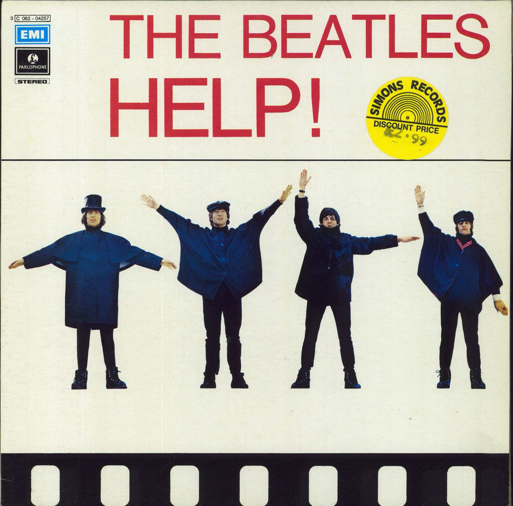 The Beatles Help Italian vinyl LP album (LP record) 3C06204257