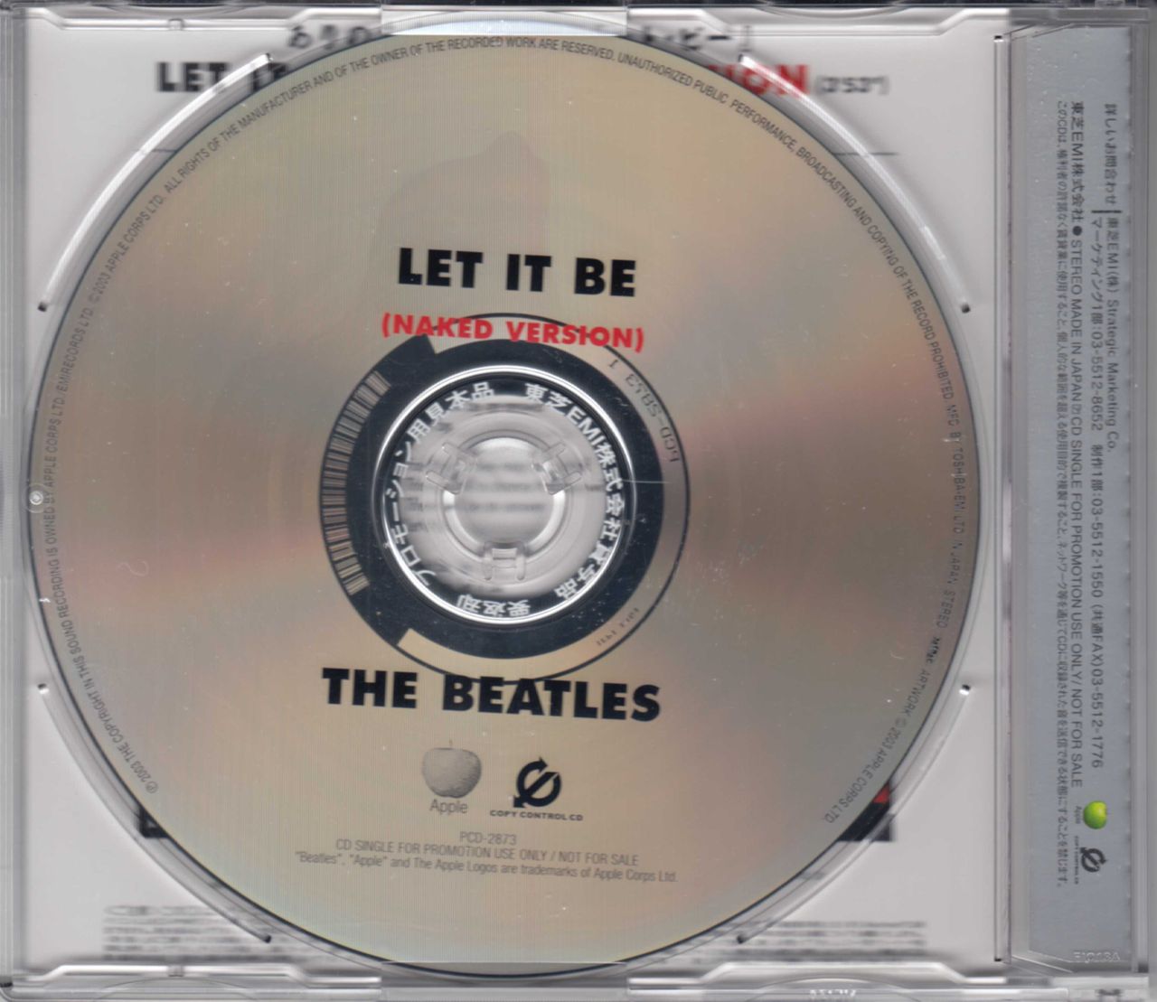 The Beatles Let It Be - Naked Version Japanese Promo CD
