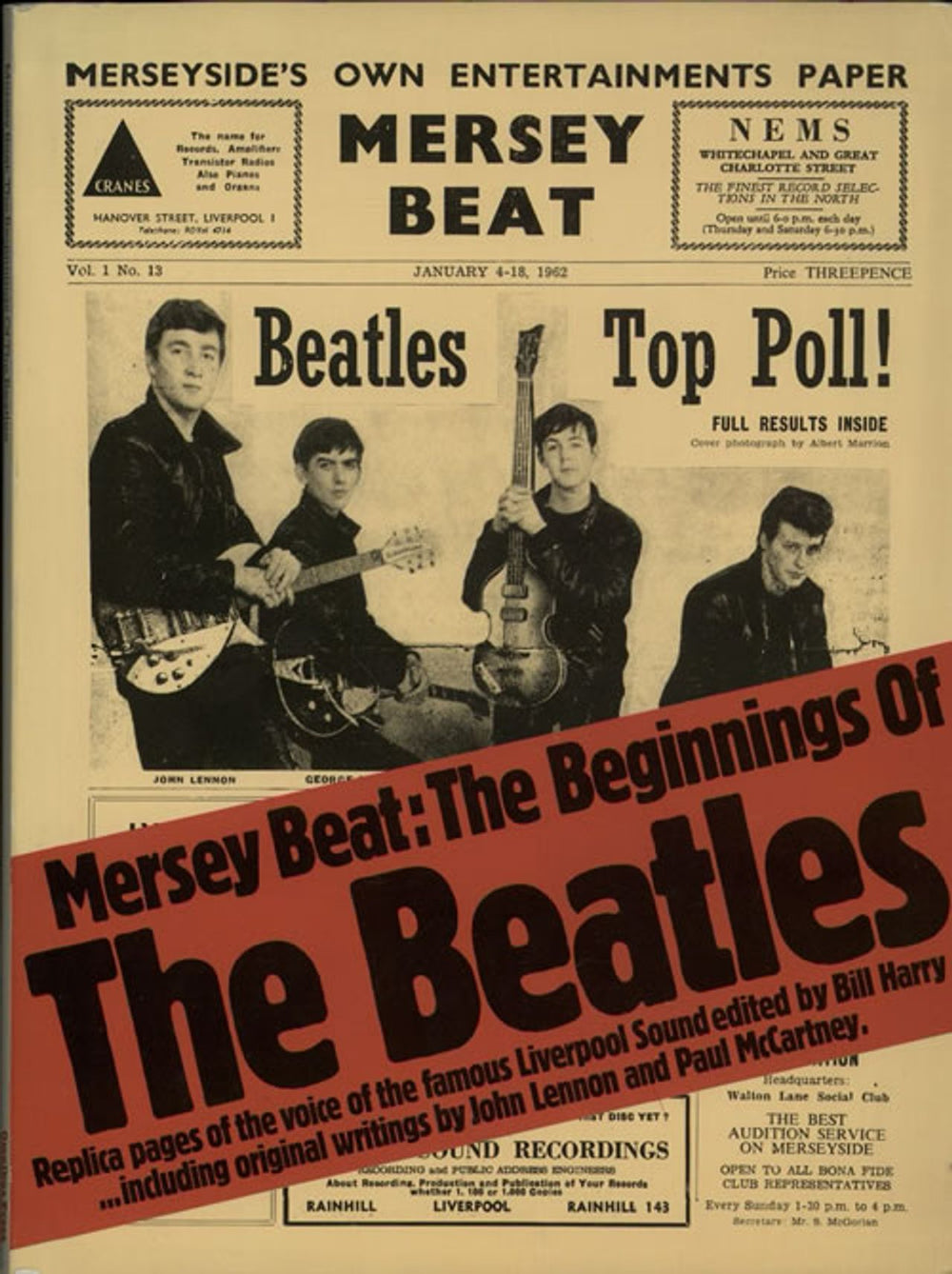 The Beatles Mersey Beat: The Beginnings Of The Beatles UK book 0-86001-415-0