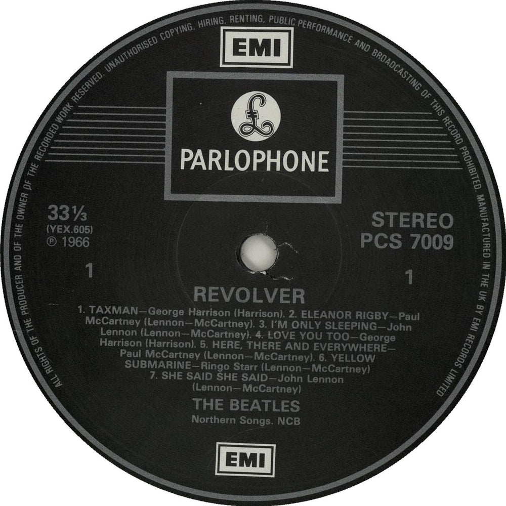 The Beatles Revolver - All Rights - EX UK vinyl LP album (LP record) BTLLPRE655167