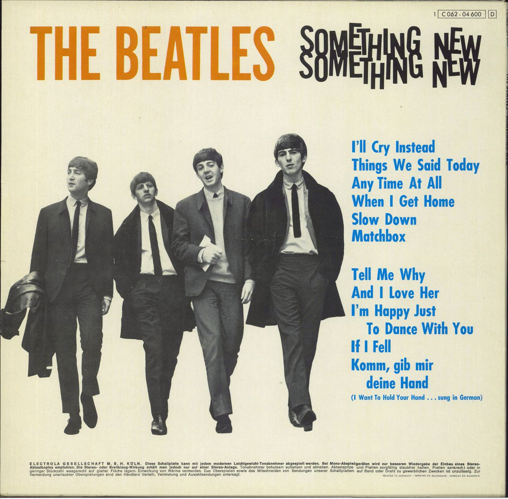 The Beatles Something New - Blue Label - EX German vinyl LP album (LP record)