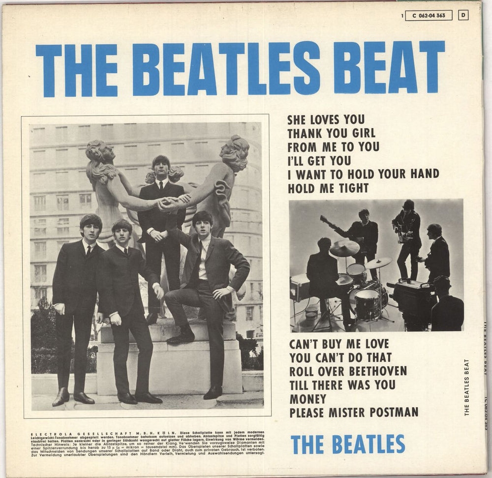 The Beatles The Beatles Beat - 2nd German vinyl LP album (LP record) BTLLPTH271593