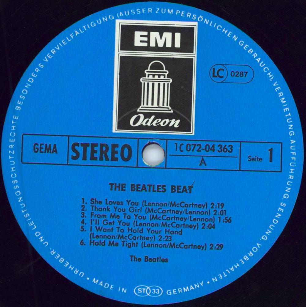 The Beatles The Beatles Beat - 4th German vinyl LP album (LP record) BTLLPTH783183