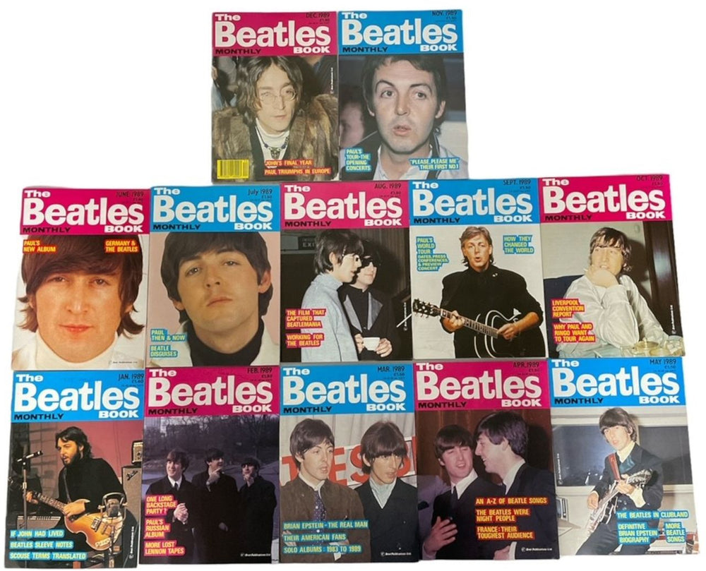 The Beatles The Beatles Book - 1989 - 12 Issues UK magazine TBB 1989