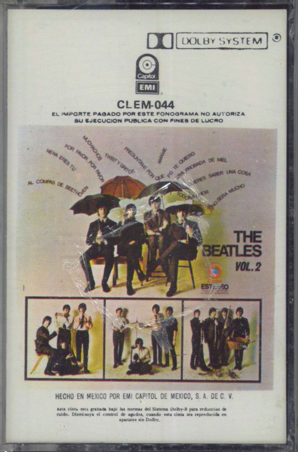 The Beatles The Beatles Vol. 2 - Sealed Mexican cassette album CLEM-044