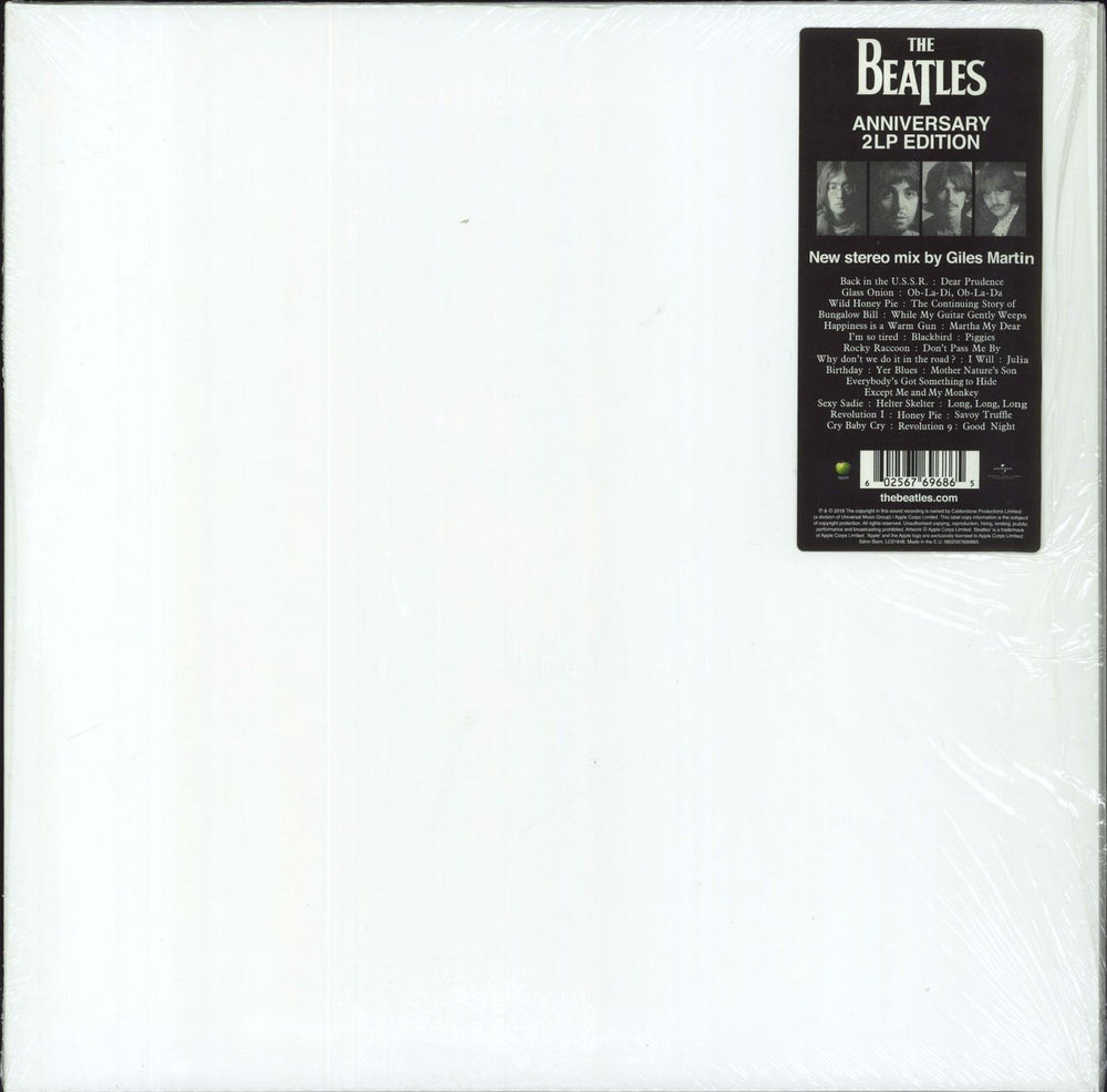 The Beatles The Beatles (White Album) - 180gm 50th Anniversary - Shrink UK 2-LP vinyl record set (Double LP Album) 0602567696865