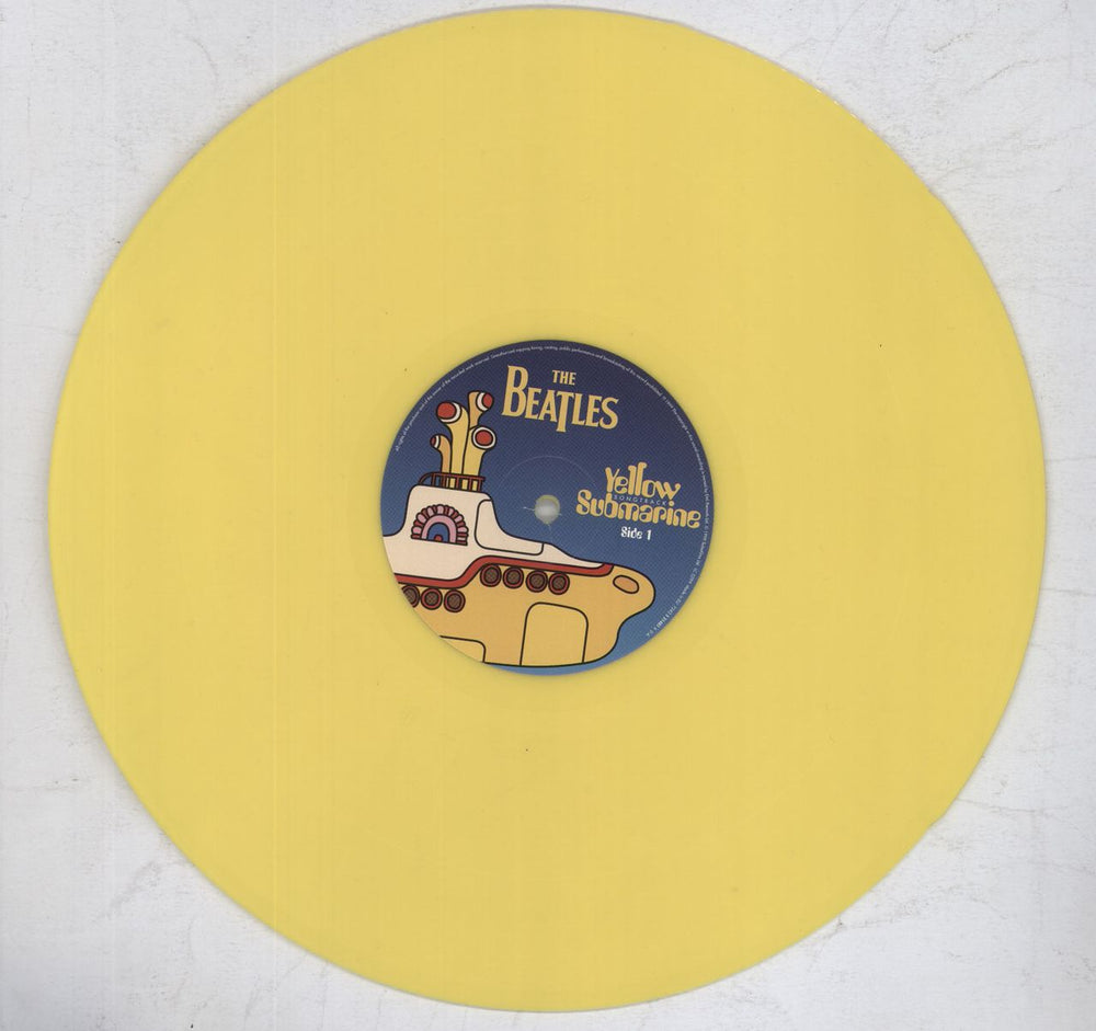 The Beatles Yellow Submarine Songtrack - Yellow UK vinyl LP album (LP record) 724352148110