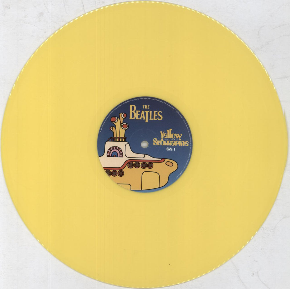 The Beatles Yellow Submarine Soundtrack - Yellow Vinyl - EX UK vinyl LP album (LP record) BTLLPYE425112