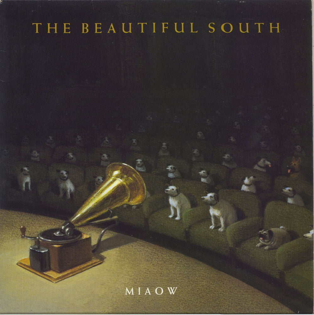 The Beautiful South Miaow - Withdrawn Sleeve UK vinyl LP album (LP record) 828507-1