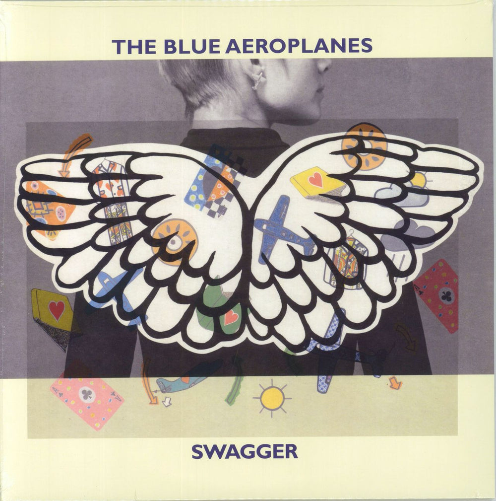 The Blue Aeroplanes Swagger - Blue Vinyl - Sealed UK 2-LP vinyl record set (Double LP Album) PNFG22