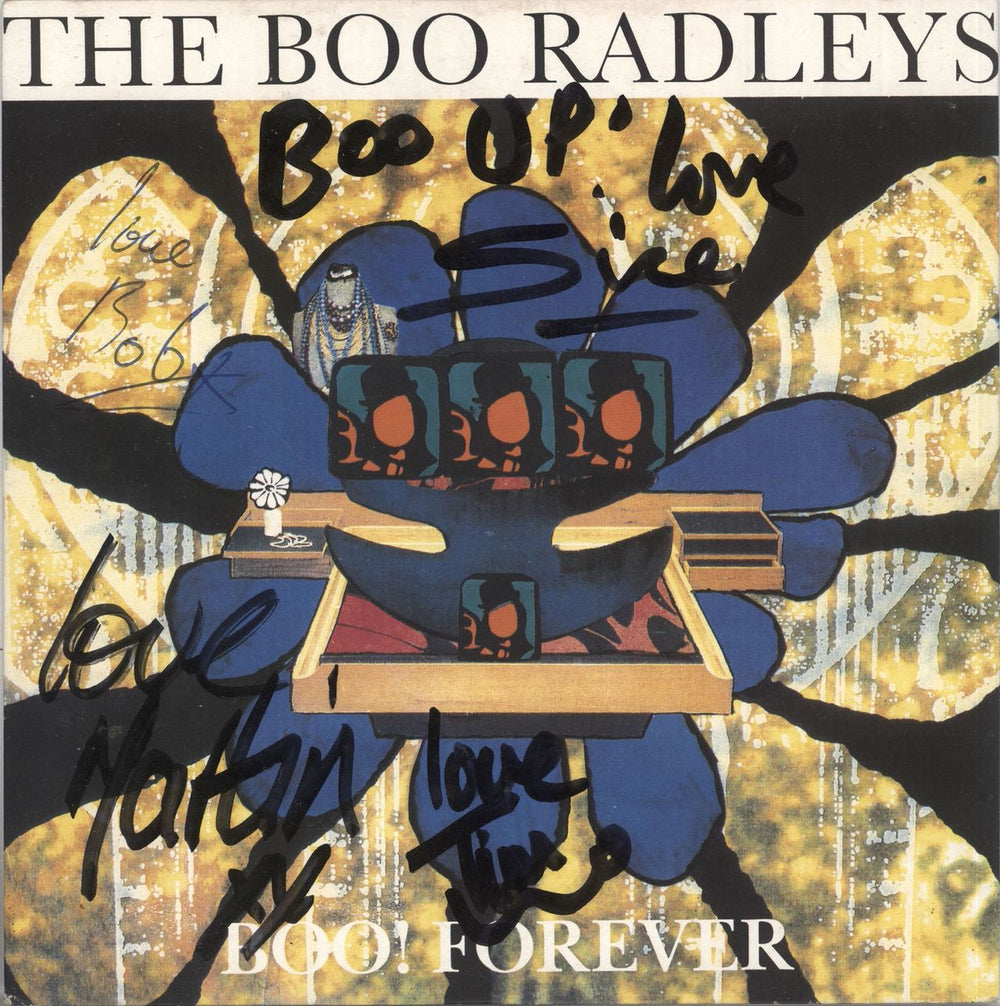 The Boo Radleys Does This Hurt? - Fully Autographed UK 7" vinyl single (7 inch record / 45) CRE128