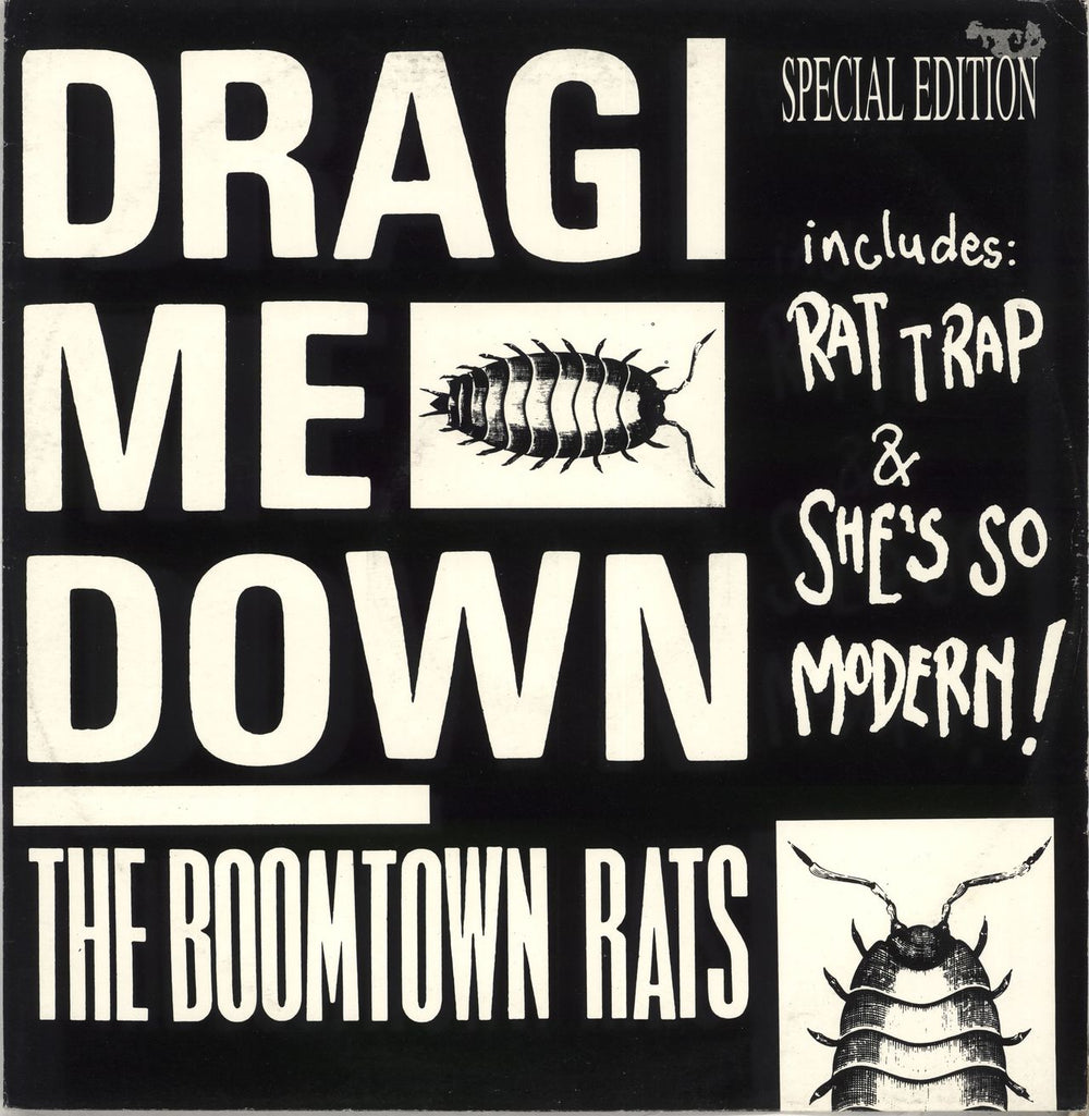 The Boomtown Rats Drag Me Down - 4-track UK 12" vinyl single (12 inch record / Maxi-single) MERX163