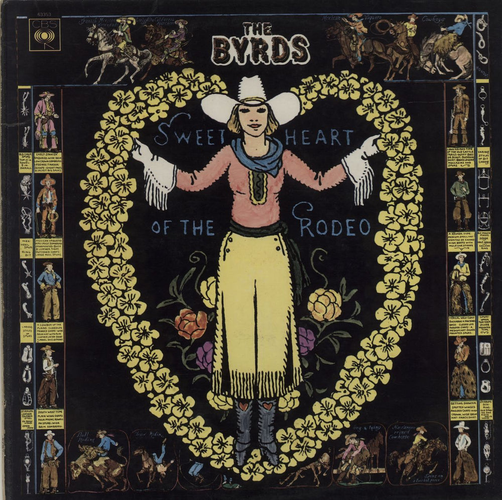 The Byrds Sweetheart Of The Rodeo - 1st St - EX UK vinyl LP album (LP record) 63353