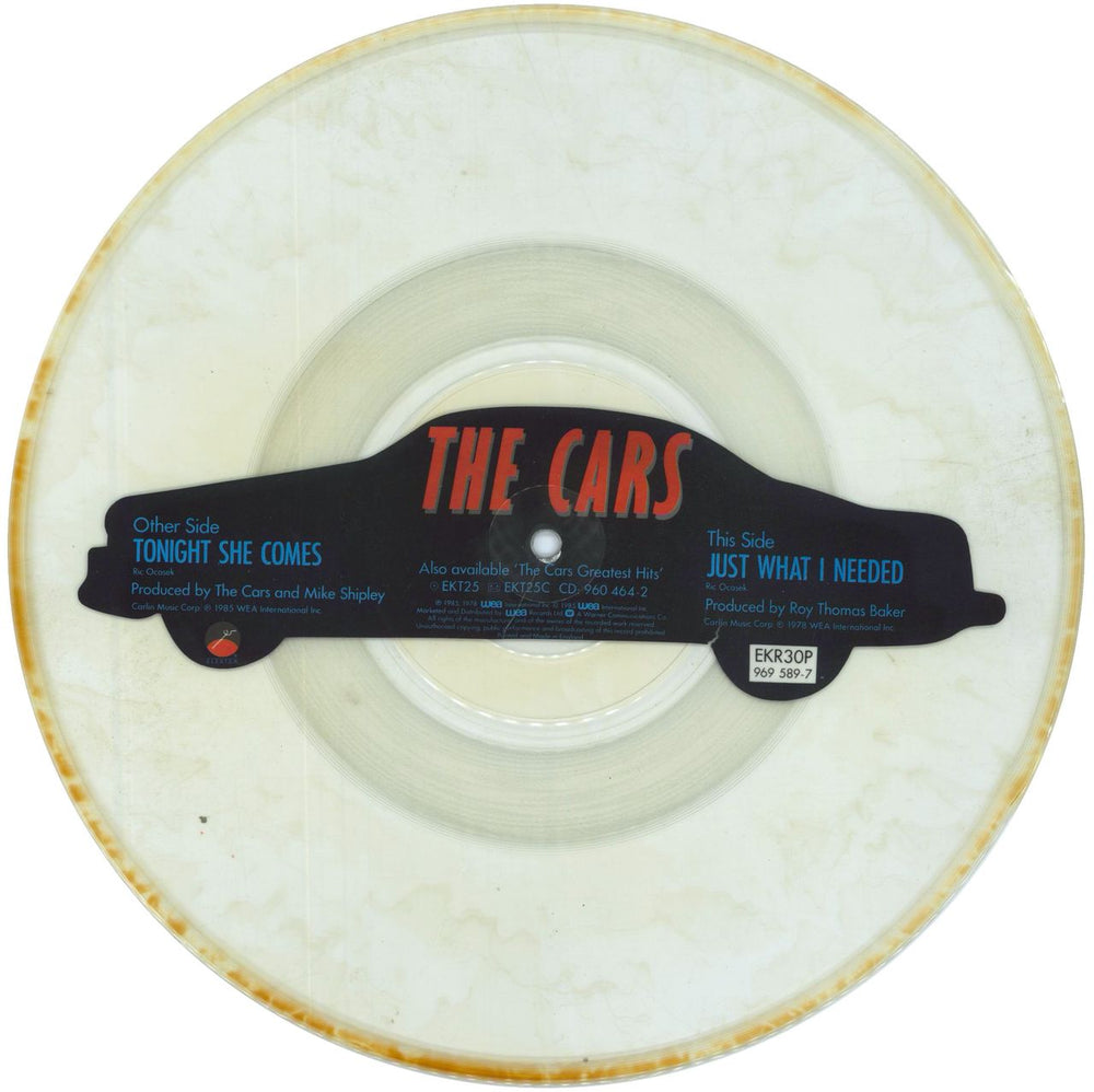 The Cars Tonight She Comes UK uncut picture disc (vinyl)