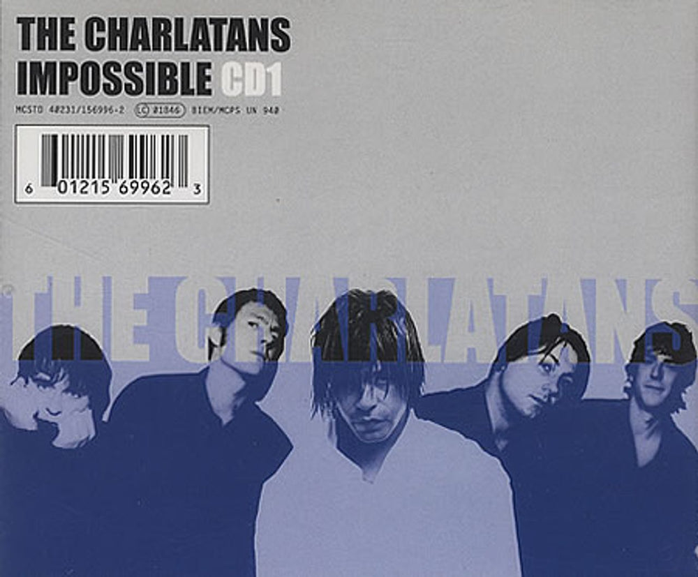 The Charlatans (UK) Impossible - CD1 UK CD single (CD5 / 5") MCSTD40231