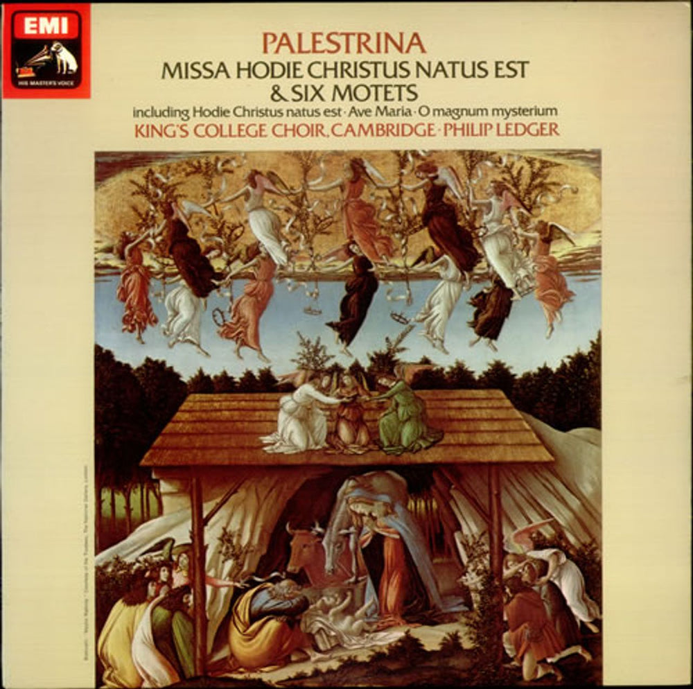 The Choir Of King's College, Cambridge Palestrina: Missa Hodie Christus Natus Est & Six Motets UK vinyl LP album (LP record) ASD3559