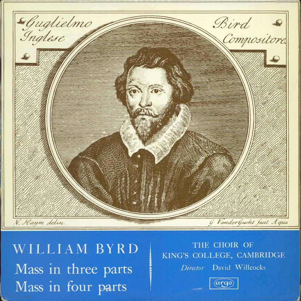 The Choir Of King's College, Cambridge William Byrd: Mass in Three Parts / Mass in Four Parts UK vinyl LP album (LP record) RG362