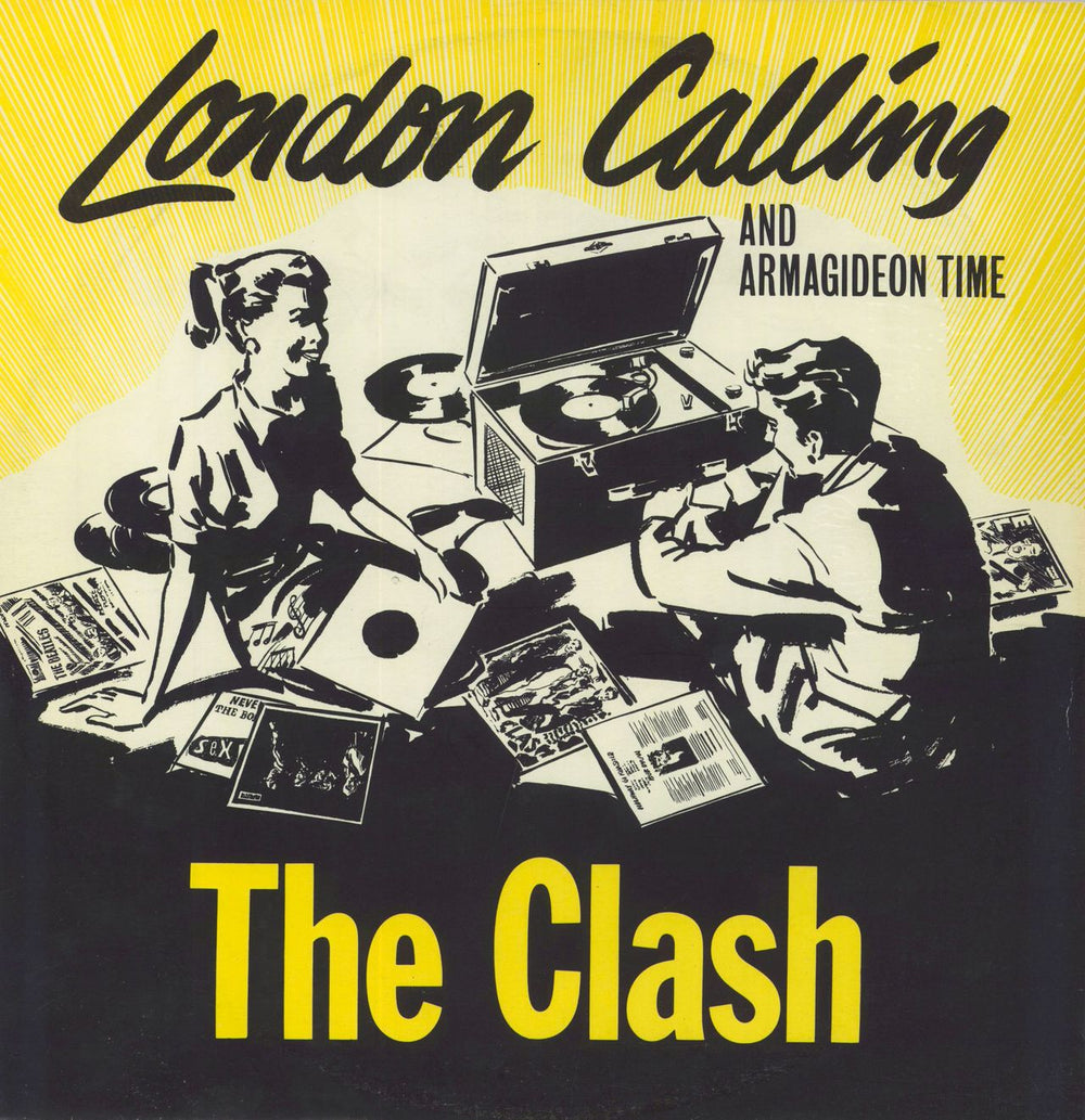 The Clash London Calling - VG UK 12" vinyl single (12 inch record / Maxi-single) 12-8087