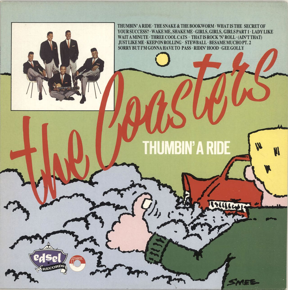 The Coasters Thumbin' A Ride UK vinyl LP album (LP record) ED156