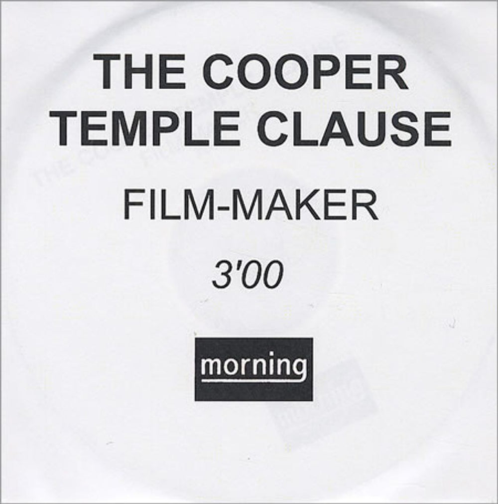 The Cooper Temple Clause Film-Maker UK Promo CD-R acetate CDR ACETATE