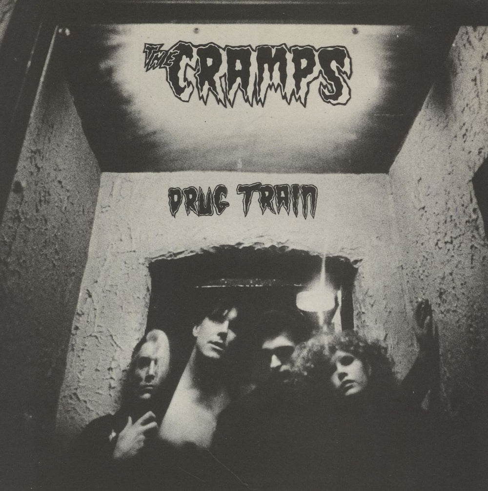 The Cramps Drug Train UK 7" vinyl single (7 inch record / 45) ILS0021