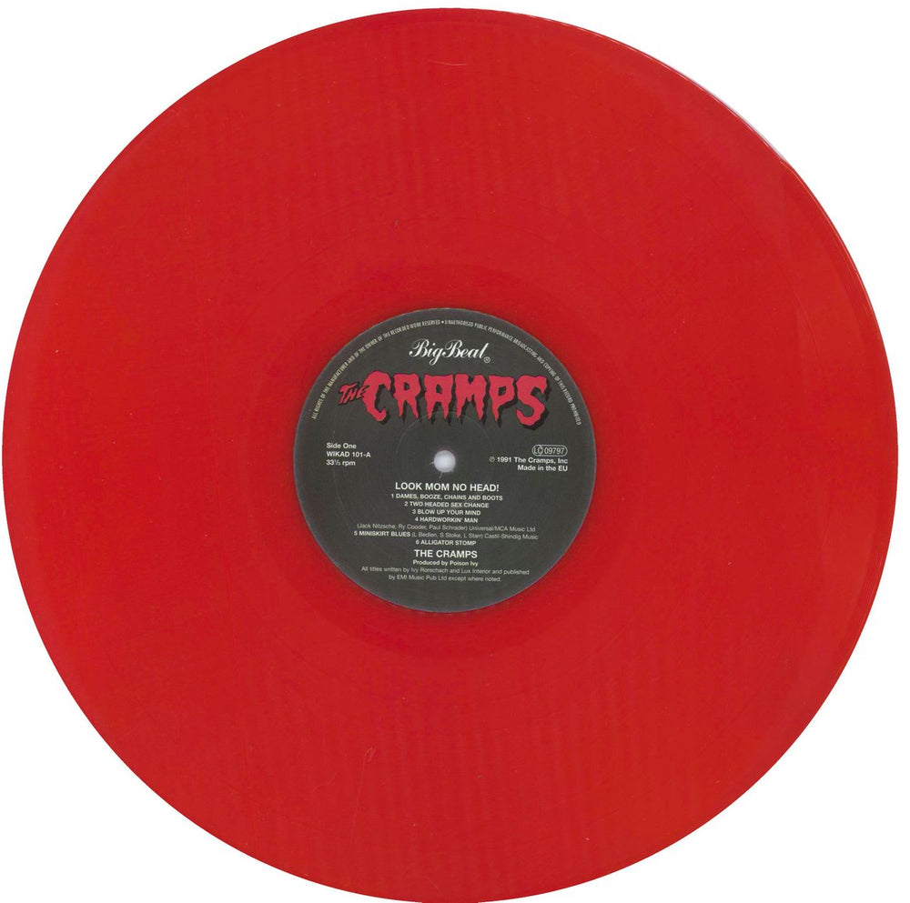 The Cramps Look Mom No Head! - Red Vinyl - EX UK Vinyl LP — RareVinyl.com