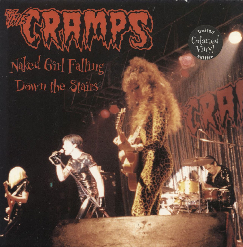 The Cramps Naked Girl Falling Down The Stairs - Red vinyl UK 7