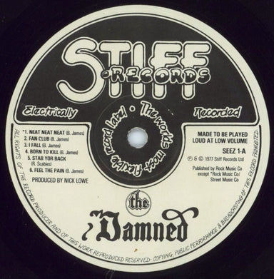 The Damned Damned Damned Damned - Hot Rods Sleeve - VG UK vinyl LP album (LP record) DAMLPDA700393