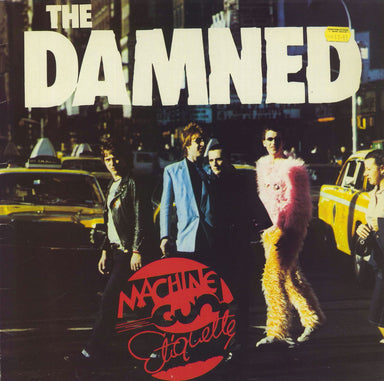 The Damned Machine Gun Etiquette - Clear Vinyl - EX UK vinyl LP album (LP record) DAM2