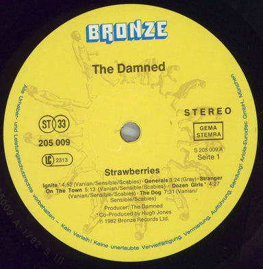 The Damned Strawberries - Strawberry Insert - shrink German vinyl LP album (LP record) DAMLPST825256