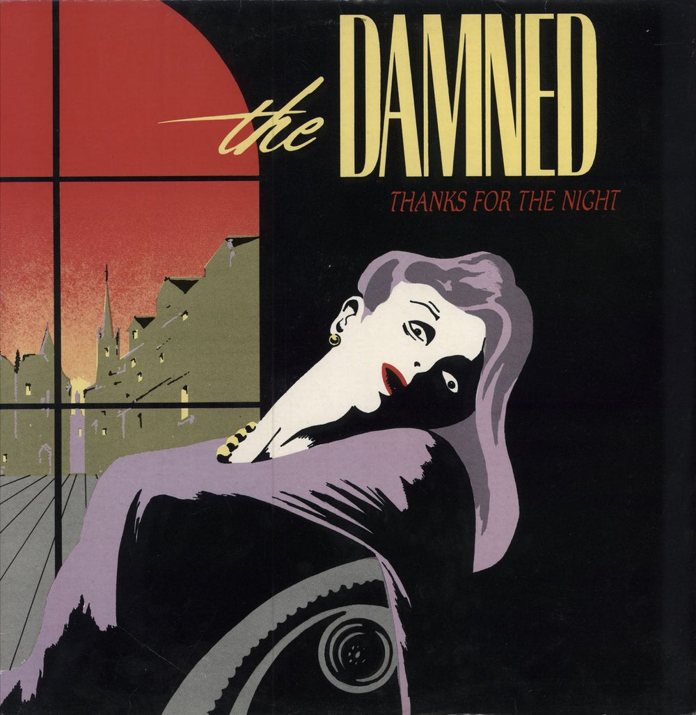 The Damned Thanks For The Night UK 12" vinyl single (12 inch record / Maxi-single) DAMNED1T