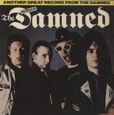 The Damned The Best Of The Damned - Blue vinyl - EX UK vinyl LP album (LP record) DAM1