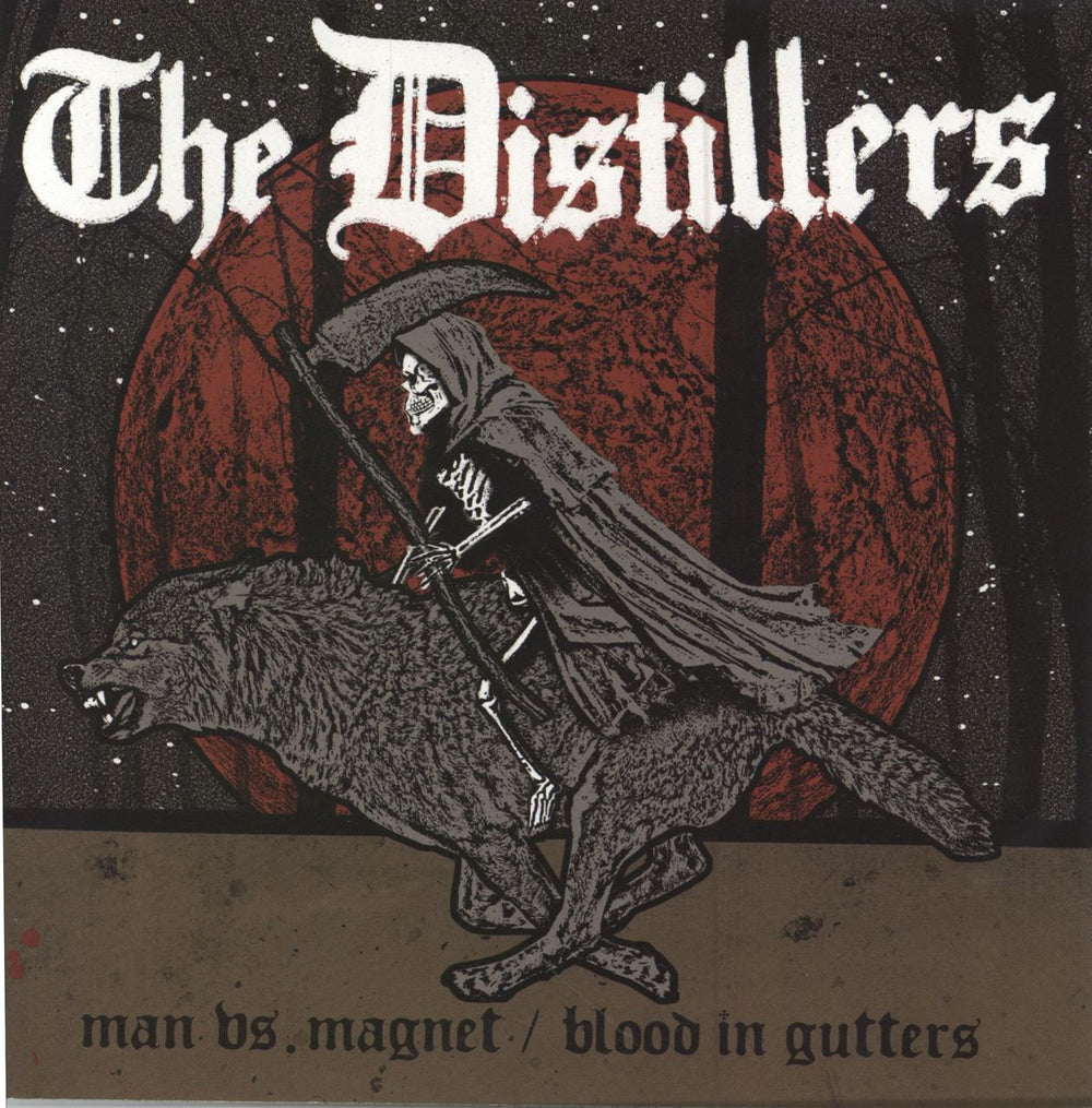 The Distillers Man Vs. Magnet / Blood In Gutters US 7" vinyl single (7 inch record / 45) TMR-582