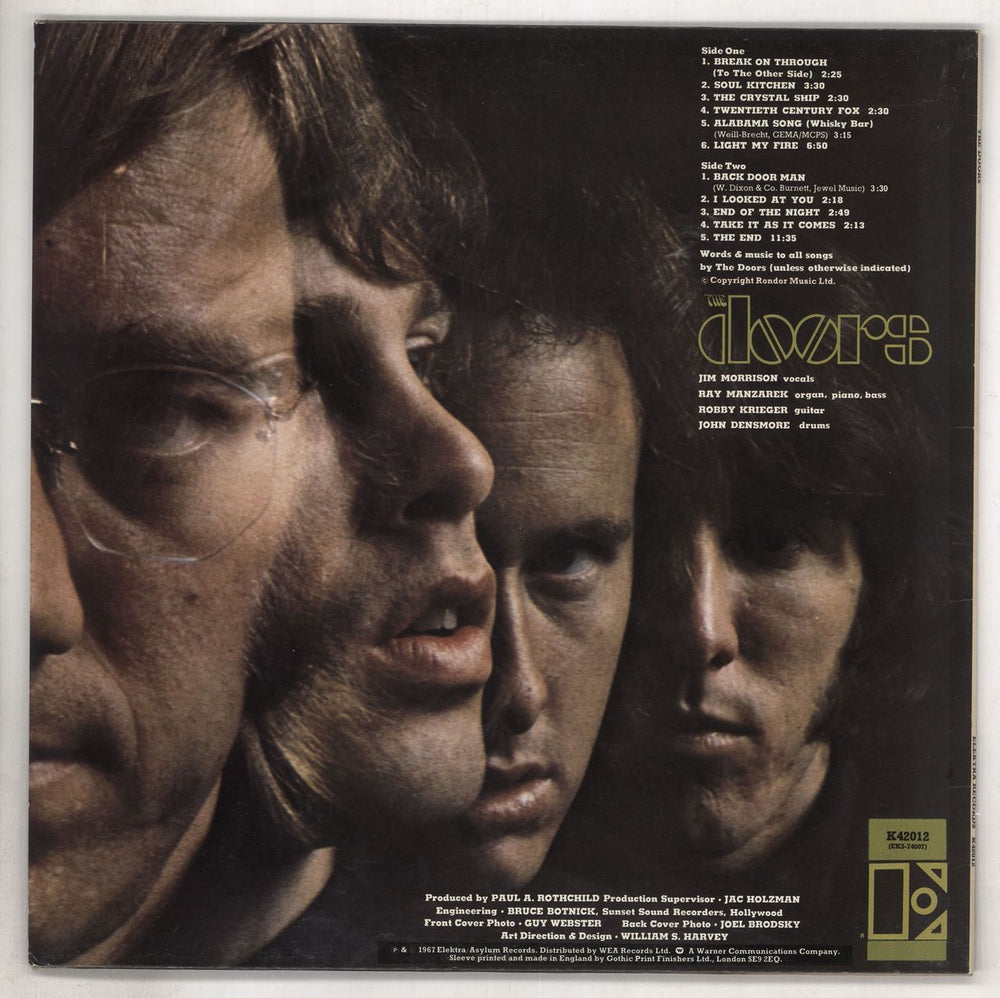 The Doors The Doors - Butterfly label UK vinyl LP album (LP record) DORLPTH738523