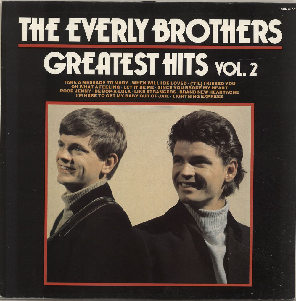 The Everly Brothers Greatest Hits Vol. 2 UK vinyl LP album (LP record) SHM3168