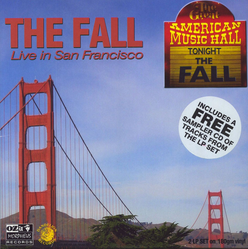 The Fall Live In San Francisco - 180gm Purple Vinyl + CD UK 2-LP vinyl record set (Double LP Album) OZITDANLP8014