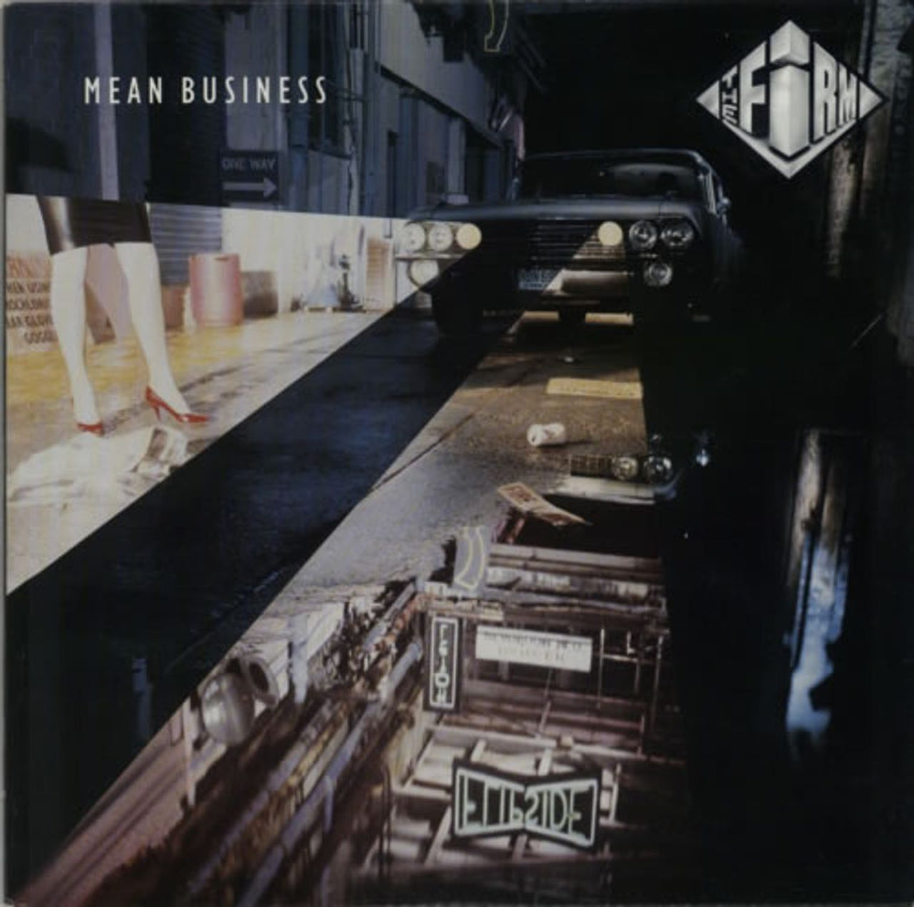 The Firm (Rock) Mean Business Canadian vinyl LP album (LP record) 7816281