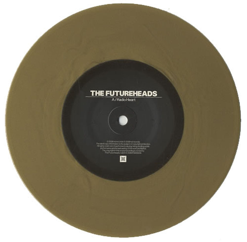 The Futureheads Radio Heart - Gold Vinyl UK 7" vinyl single (7 inch record / 45) FHD07RA434061