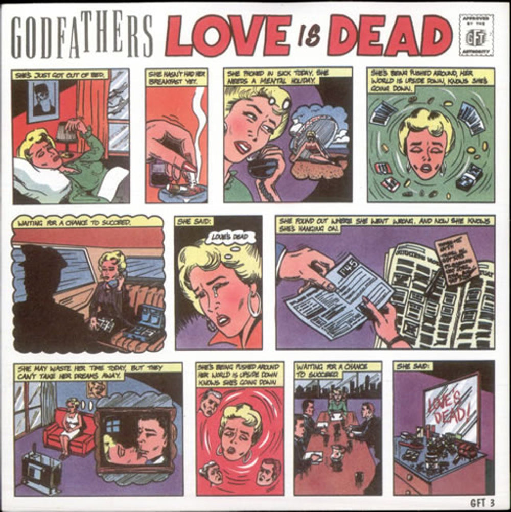 The Godfathers Love Is Dead UK 7" vinyl single (7 inch record / 45) GFT3