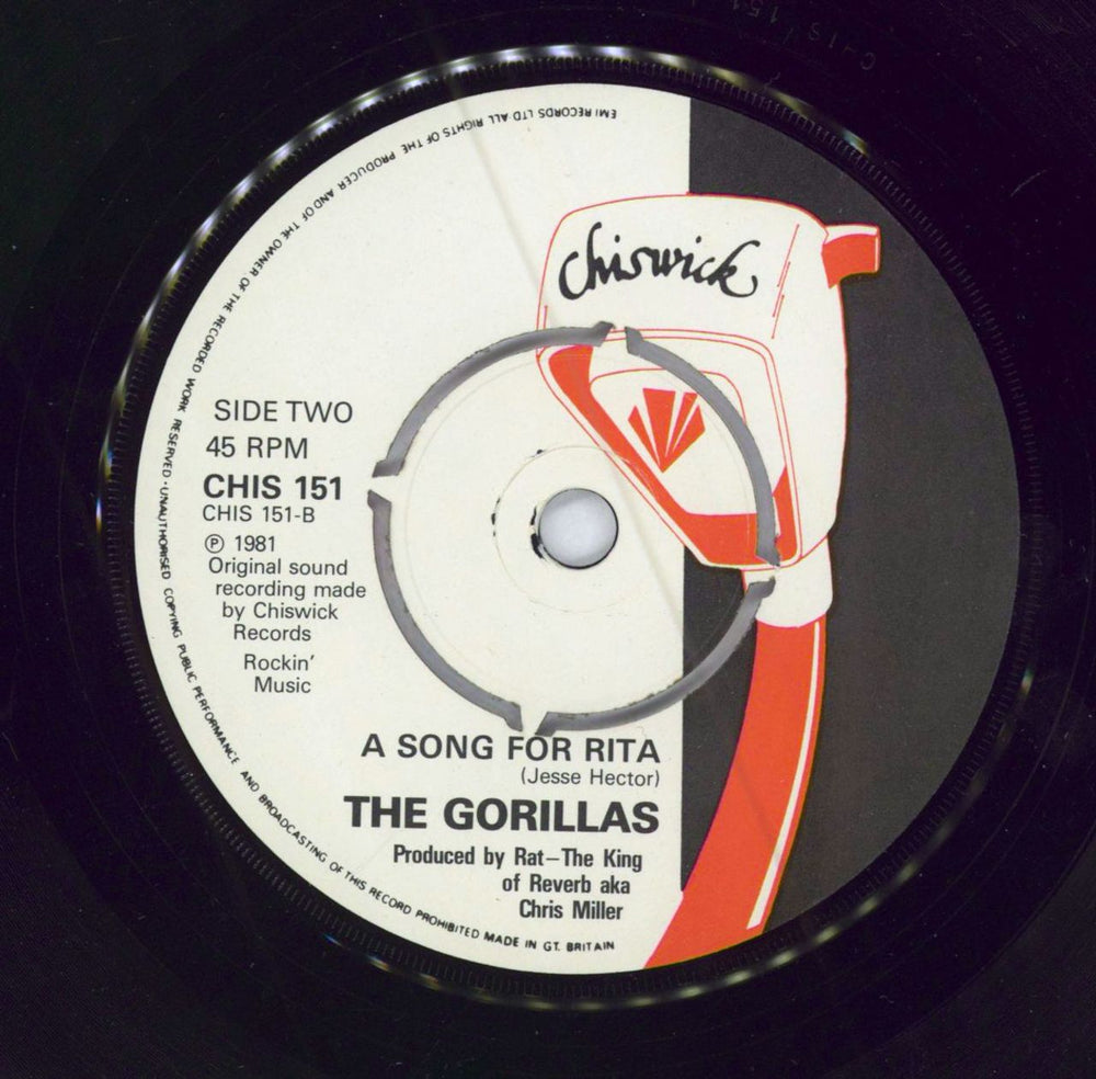 The Gorillas Move It UK 7" vinyl single (7 inch record / 45)