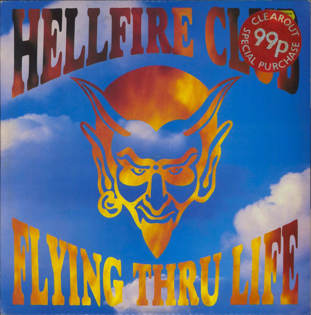 The Hellfire Club Flying Thru Life UK 12" vinyl single (12 inch record / Maxi-single) 12HEDRS100