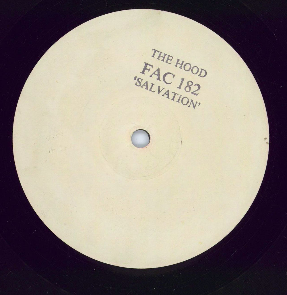 The Hood Salvation UK Promo 12" vinyl single (12 inch record / Maxi-single) FAC182