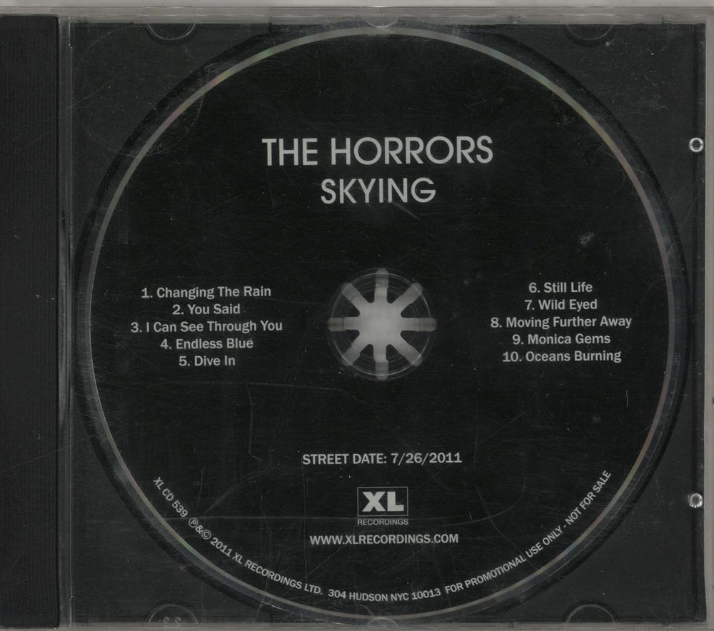 The Horrors Skying US Promo CD album (CDLP) XLCD539