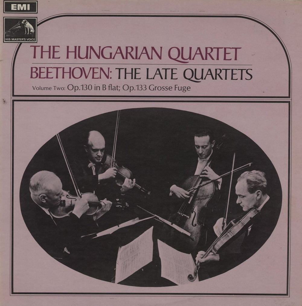 The Hungarian Quartet Beethoven: The Late Quartets Volume II - 1st UK vinyl LP album (LP record) HQS1178