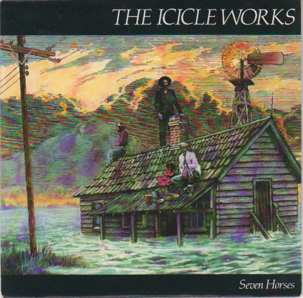 The Icicle Works Seven Horses UK 7" vinyl single (7 inch record / 45) BEG142