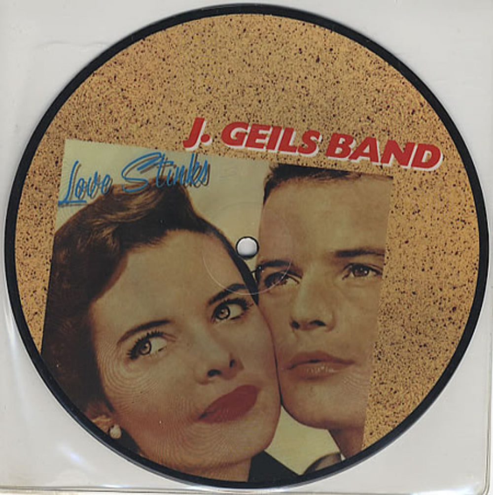 The J. Geils Band Love Stinks UK 7" vinyl picture disc (7 inch picture disc single) EAP141