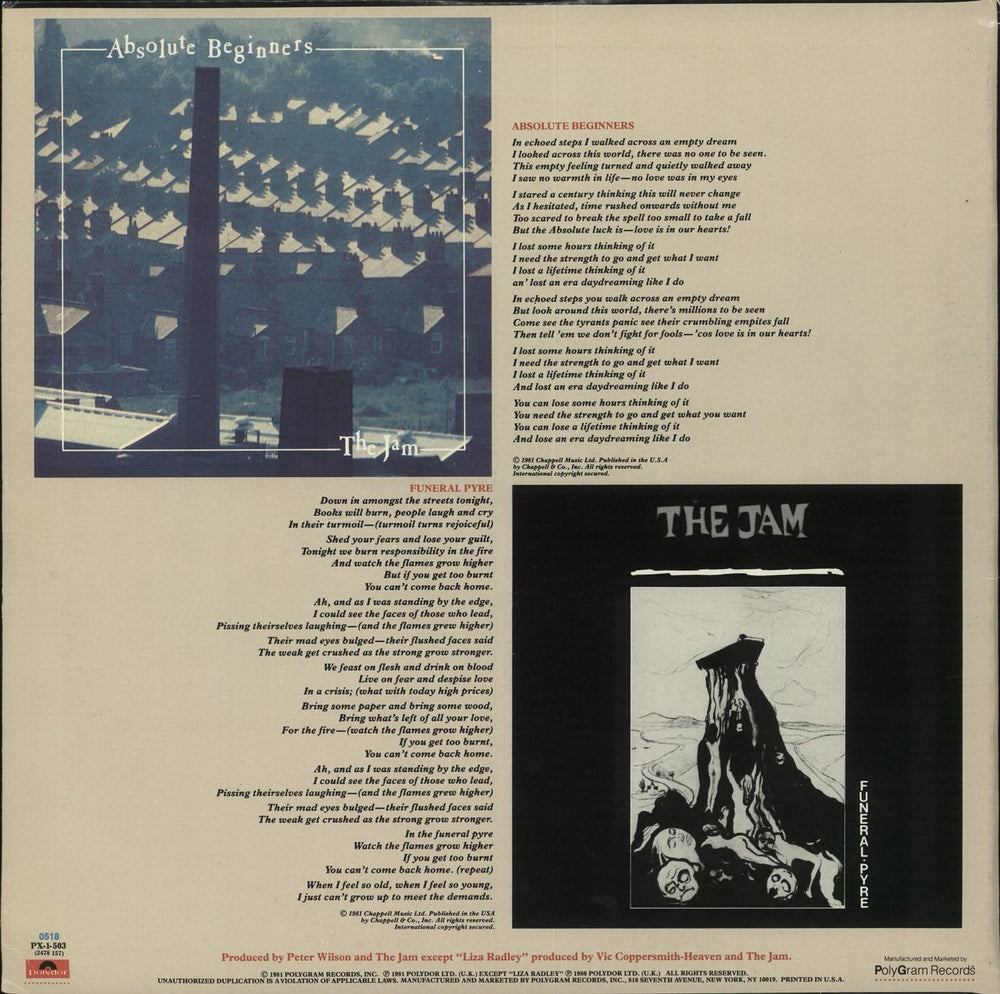 The Jam The Jam EP - Stickered Sleeve US 12" vinyl single (12 inch record / Maxi-single)